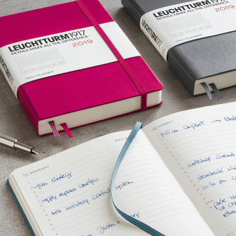 Ежедневник Leuchtturm A6 (2019), черный