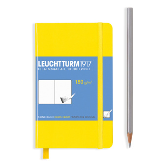 Скетчбук Leuchtturm A6 (для рисунков), желтый