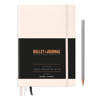 Записная книжка блокнот Bullet Journal, издание второе, в точку, розовый