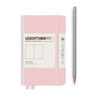 Записная книжка блокнот Leuchtturm Pocket A6 нелинованный, цвет пудровый