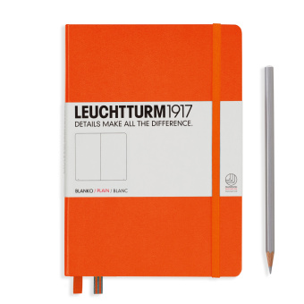 Записная книжка блокнот Leuchtturm A5 (нелинованная), оранжевая