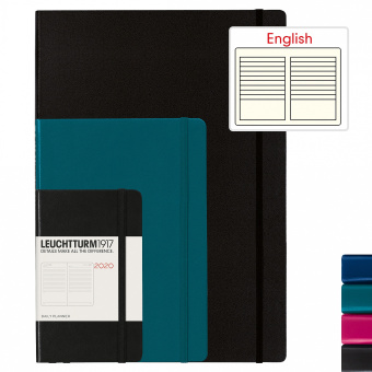 Ежедневник Leuchtturm 2020 на 12 мес. (A5), черный