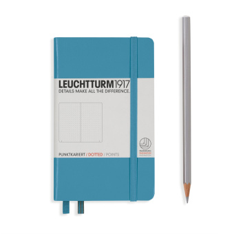 Записная книжка блокнот Leuchtturm A6 (в точку), нордический синий