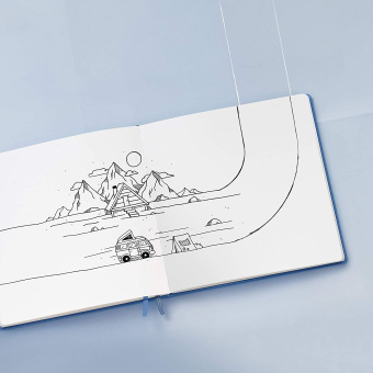 Скетчбук A5 (145 x 210 мм) Leuchtturm New Lite, пастельно-голубой