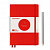 Записн книж блокнот Leuchtturm A5(145 x 210 мм)в точку, лимитир сер Bauhaus100,красн