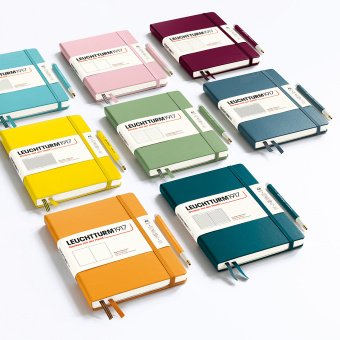 Записная книжка блокнот Leuchtturm B5 (178 х 254 мм) в линейку, тёплый жёлтый