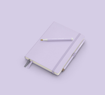 Записная книжка блокнот Leuchtturm A5 (145 x 210 мм) Smooth Colours в точку, сирень