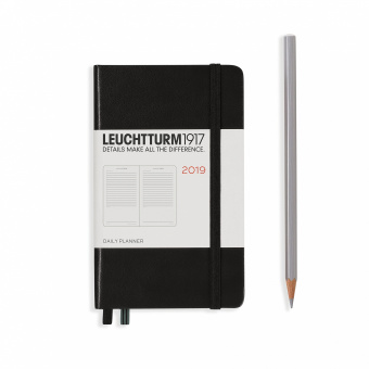 Ежедневник Leuchtturm A6 (2019), черный