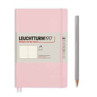 Записная книжка блокнот в мягкой обложке Leuchtturm B6+ в точку, пудровый