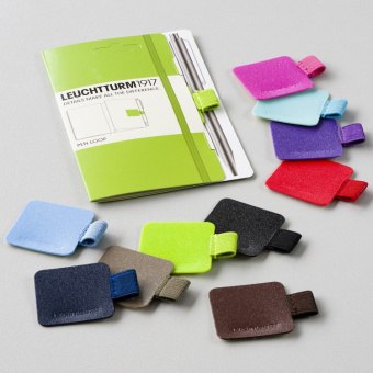 Петля-держатель в блокнот для ручки Leuchtturm, серебряная