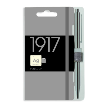 Петля-держатель в блокнот для ручки Leuchtturm, серебряная