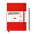 Еженедельник 2023 Leuchtturm А5 в гибкой обложке с записной книжкой, красный