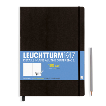 Скетчбук Leuchtturm А4+ (для рисунков), черный