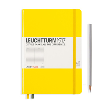 Записная книжка Leuchtturm A5 (в линейку), жёлтая
