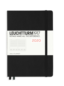 Ежедневник Leuchtturm 2020 на 12 мес. (A5), черный