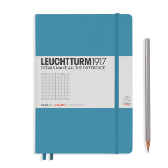 Записная книжка блокнот Leuchtturm A5 (в клетку), нордический синий