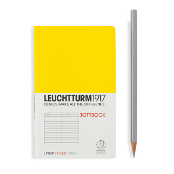 Записная книжка тетрадь Leuchtturm Jottbook А6 (в линейку), желтая