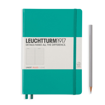 Записная книжка блокнот Leuchtturm A5 (в линейку), изумруд