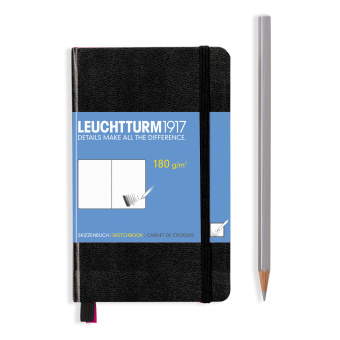 Скетчбук Leuchtturm A6 (для рисунков), черный