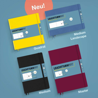 Скетчбук A5 (145 x 210 мм) Leuchtturm New Lite, пастельно-голубой