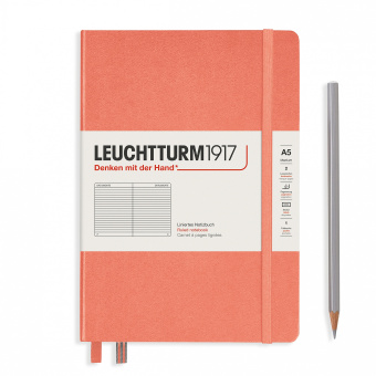 Записная книжка блокнот Leuchtturm Medium A5 Muted Colours в линию, Bellini