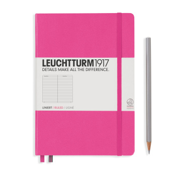 Записная книжка Leuchtturm A5 (в линейку), розовая
