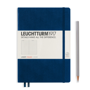 Записная книжка Leuchtturm A5 (в линейку), темно-синяя